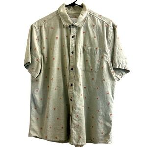 Katin Light Olive Shirt with Subtle Red Accents